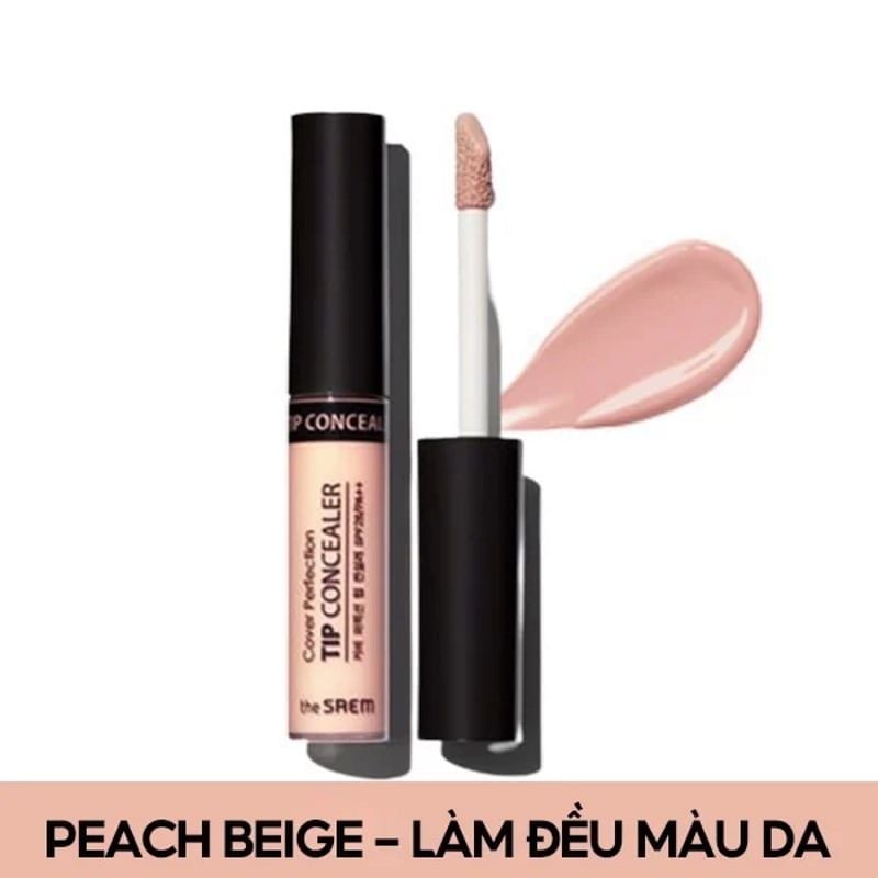 Kem Che Khuyết Điểm Có Chống Nắng Hàn Quốc The Saem Cover Perfection Tip Concealer SPF28/PA++