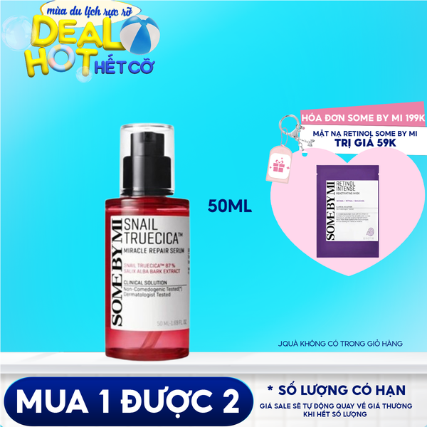 Serum Some By Mi Tinh Chất Ốc Sên Hỗ Trợ Mờ Thâm Sẹo Hàn Quốc Some By Mi Snail Truecica Miracle Repair Serum 50ml