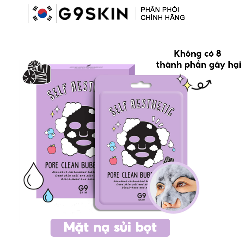 Mặt Nạ Sủi Bọt G9SKIN Self Aesthetic Pore Clean Bubble Mask – THẾ GIỚI  SKINFOOD