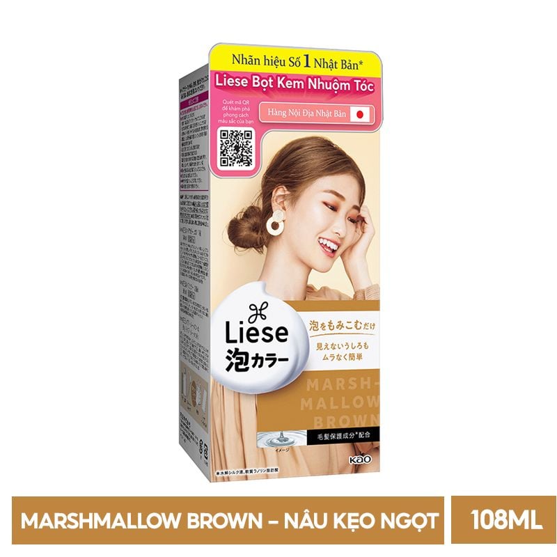 Thuốc Nhuộm Tóc Dạng Bọt Liese Creamy Bubble Hair Color 108ml