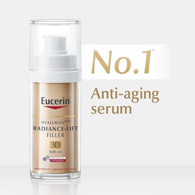 [6 Items] Bộ Dưỡng Hỗ Trợ Sáng Da, Ngăn Lão Hóa Eucerin Hyaluron Radiance Lift Filler 3D Serum (date 12/2024)