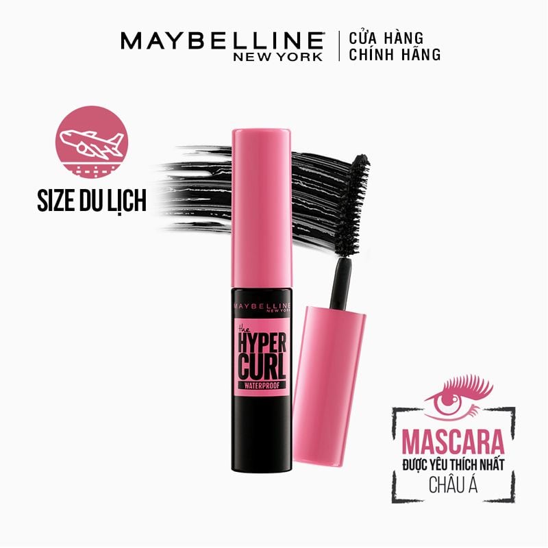 [Mini 4.5ml] Chuốt Mi Làm Dài Và Cong Mi Maybelline The Hyper Curl Mascara