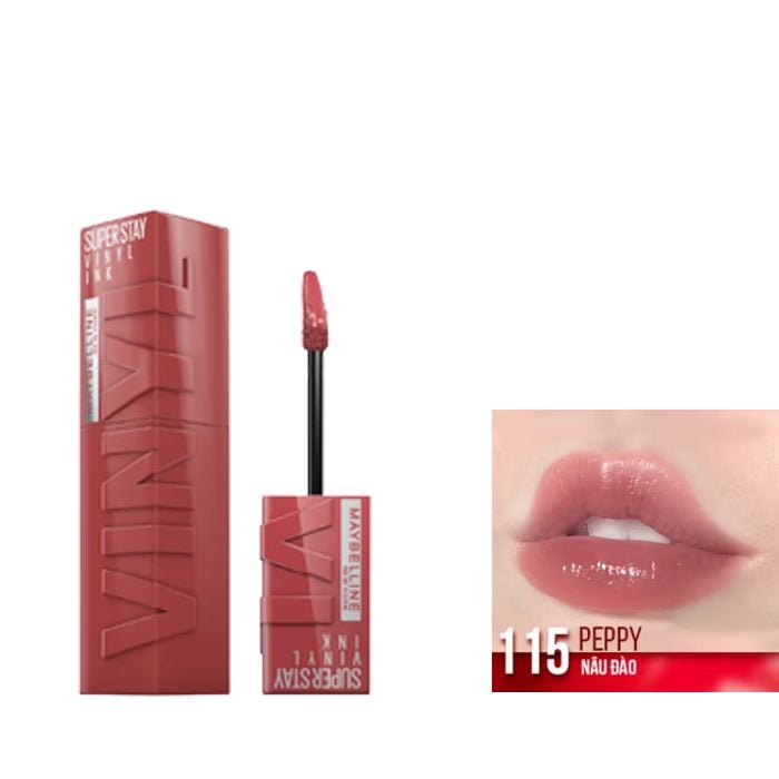 (BST SON "SỐT") Son Kem Bóng Bền Màu, Nhẹ Môi Maybelline New York Superstay Vinyl Ink 4.2ml