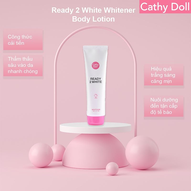 Sữa Dưỡng Thể Trắng Da Tức Thì Cathy Doll Ready 2 White Whitener Body Lotion 150ml