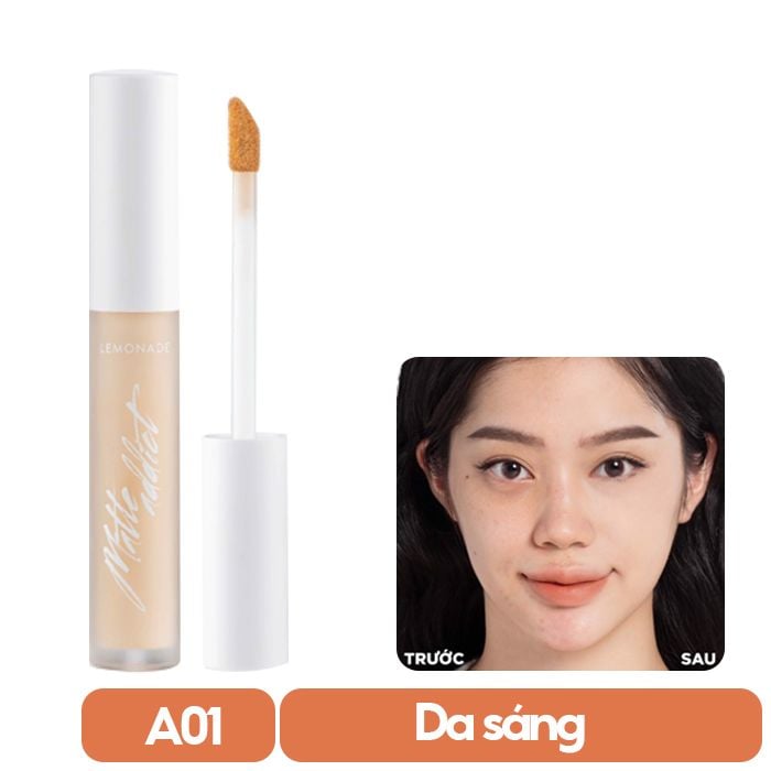 Kem Che Khuyết Điểm Kiềm Dầu Lemonade Matte Addict Concealer