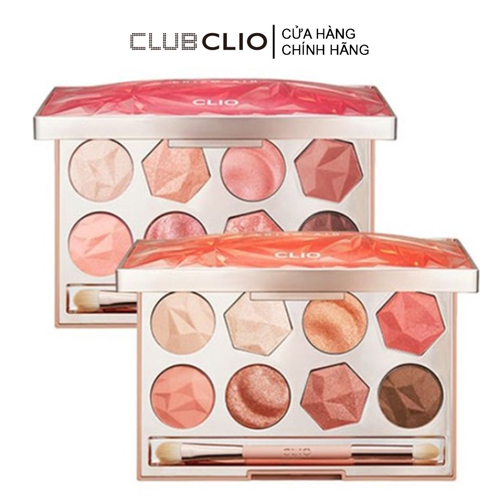 Bảng Phấn Mắt Có Nhũ Siêu Lấp Lánh Clio Prism Air Eye Palette