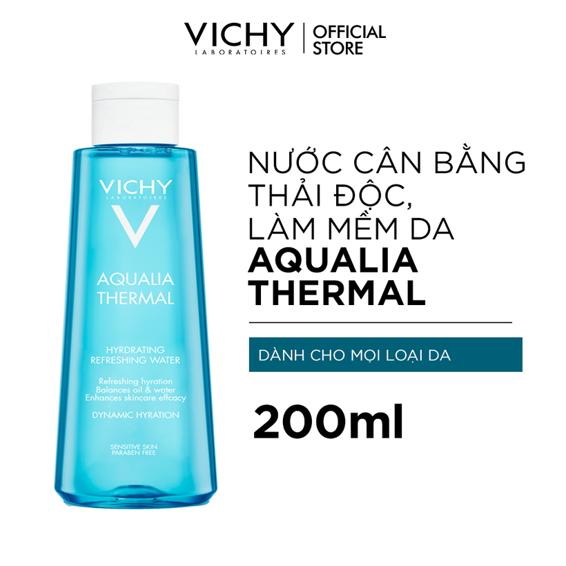 Nước Hoa Hồng Thải Độc Tố Làm Mềm Da Vichy Aqualia Hydrating Refreshing Water 200ml
