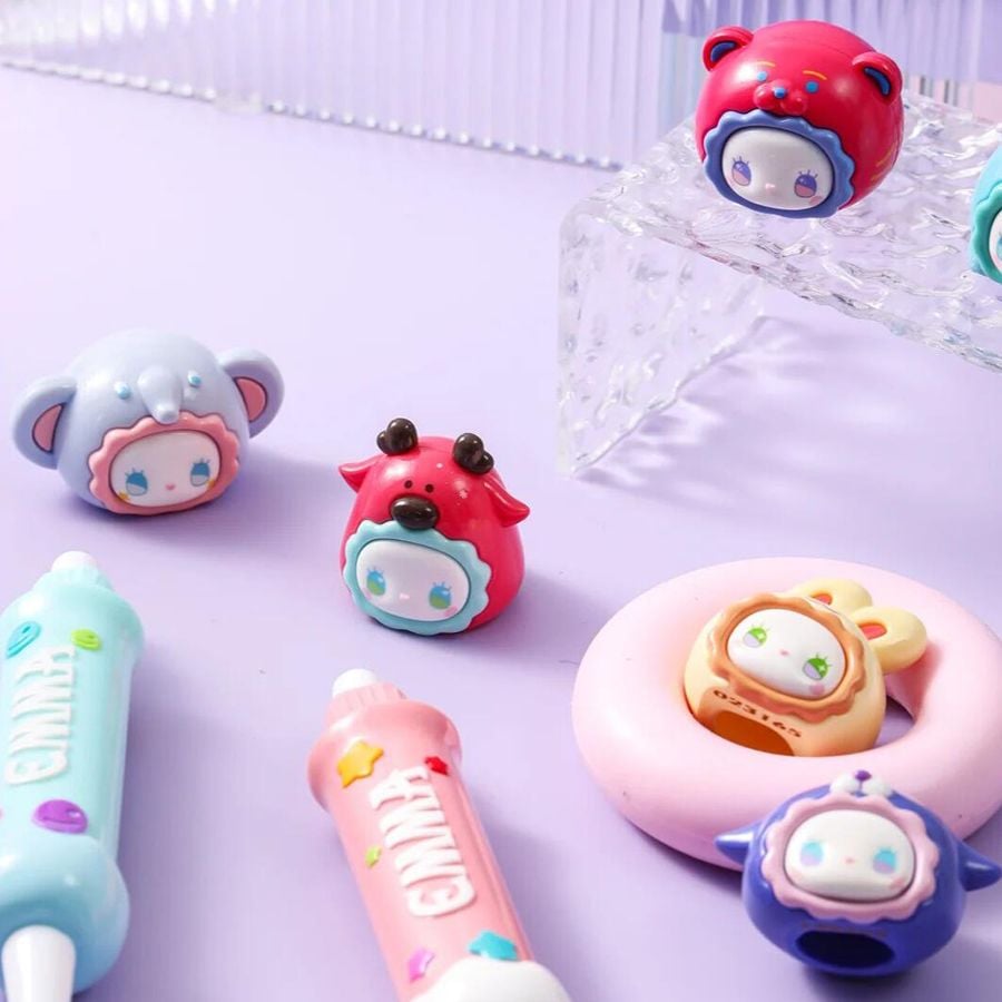 Bàn Chải Đánh Răng Lucky Emma RUA RUA ZOO Series Toothbrush Surprise Box - MJ-000090