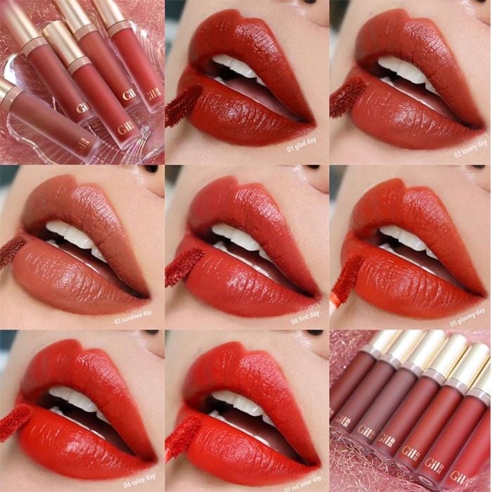 Son Kem Siêu Lì, Lâu Trôi, Mịn Mượt Nhẹ Môi Glamrr Q Long Wear Lip Cream 5g