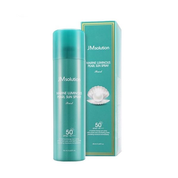 Xịt Chống Nắng Cấp Nước, Dưỡng Ẩm Jmsolution Marine Luminous Pearl Sun Spray 180ml