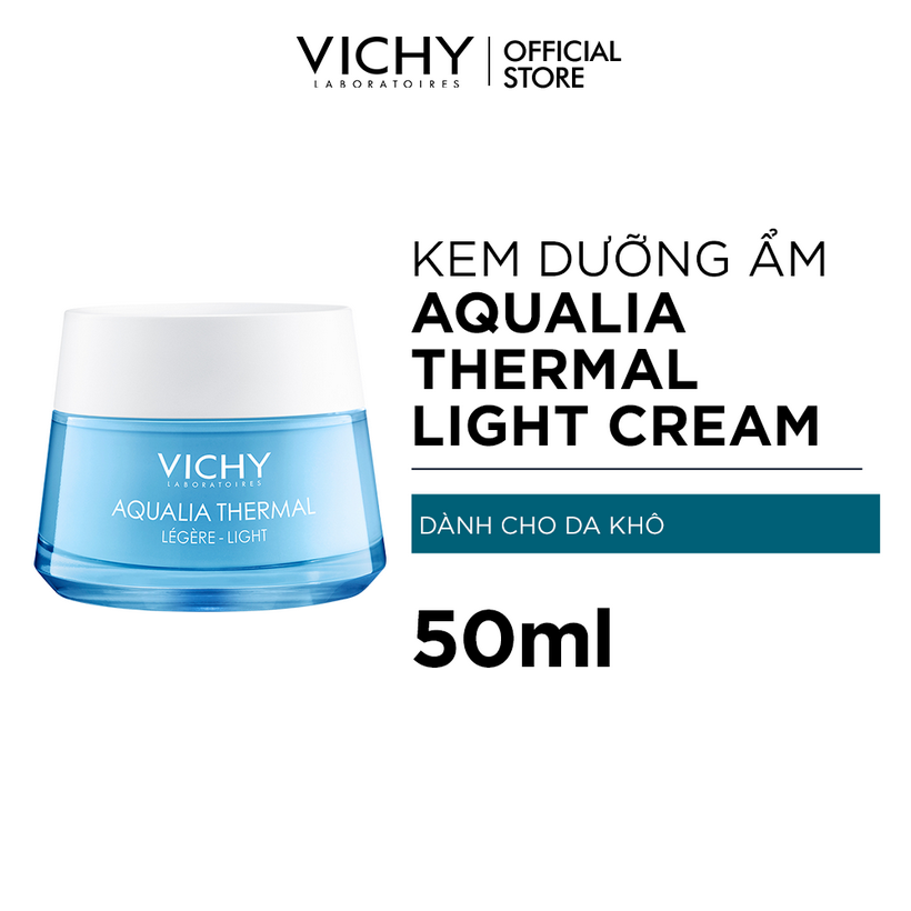 Kem Dưỡng Ẩm, Cấp Nước Cho Da Khô VICHY Aqualia Thermal Rehydrating Cream-Light