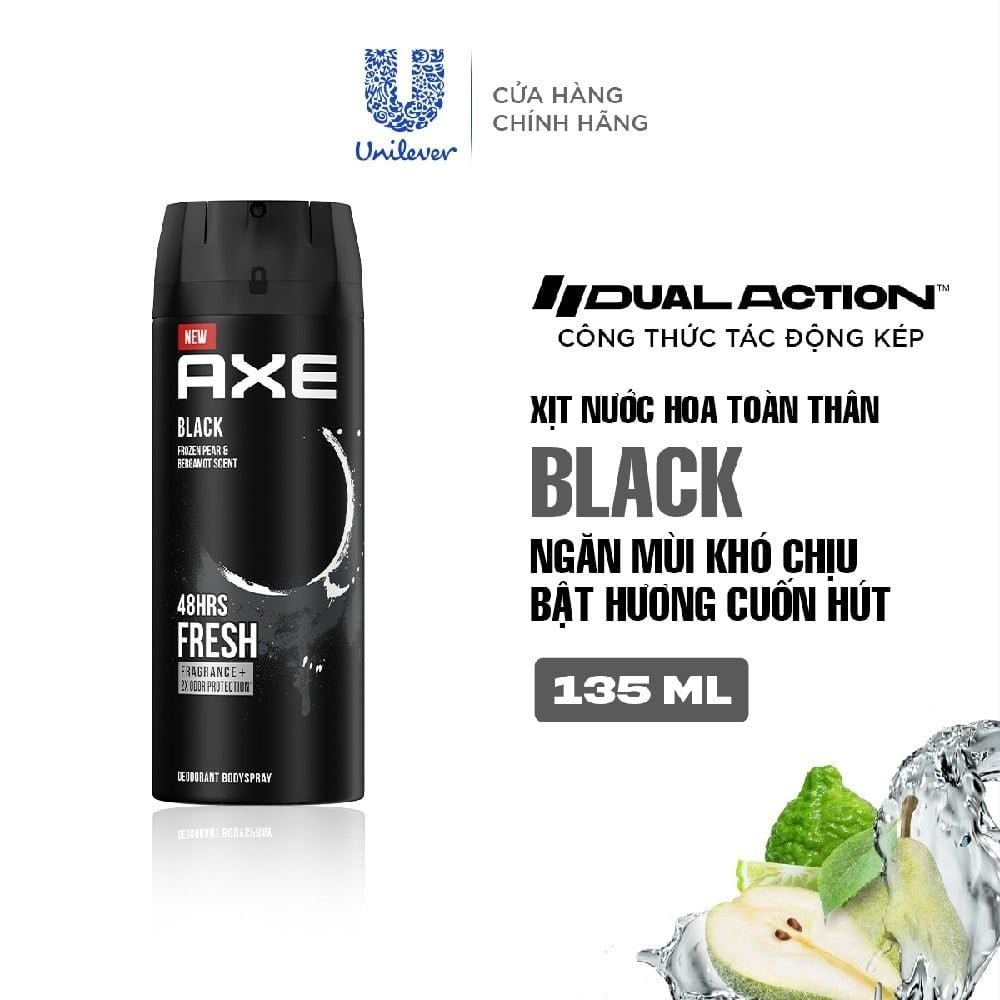 Xịt Khử Mùi Toàn Thân Cho Nam AXE Deodorant Bodyspray 135ml