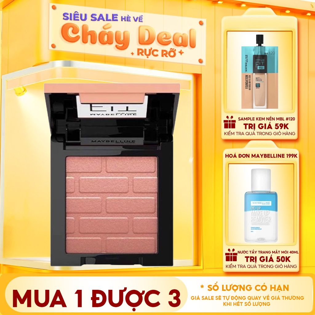 Má Hồng Dạng Nén, Mịn Lì Chuẩn Màu Maybelline Fit Me Mono Blush 4.5g