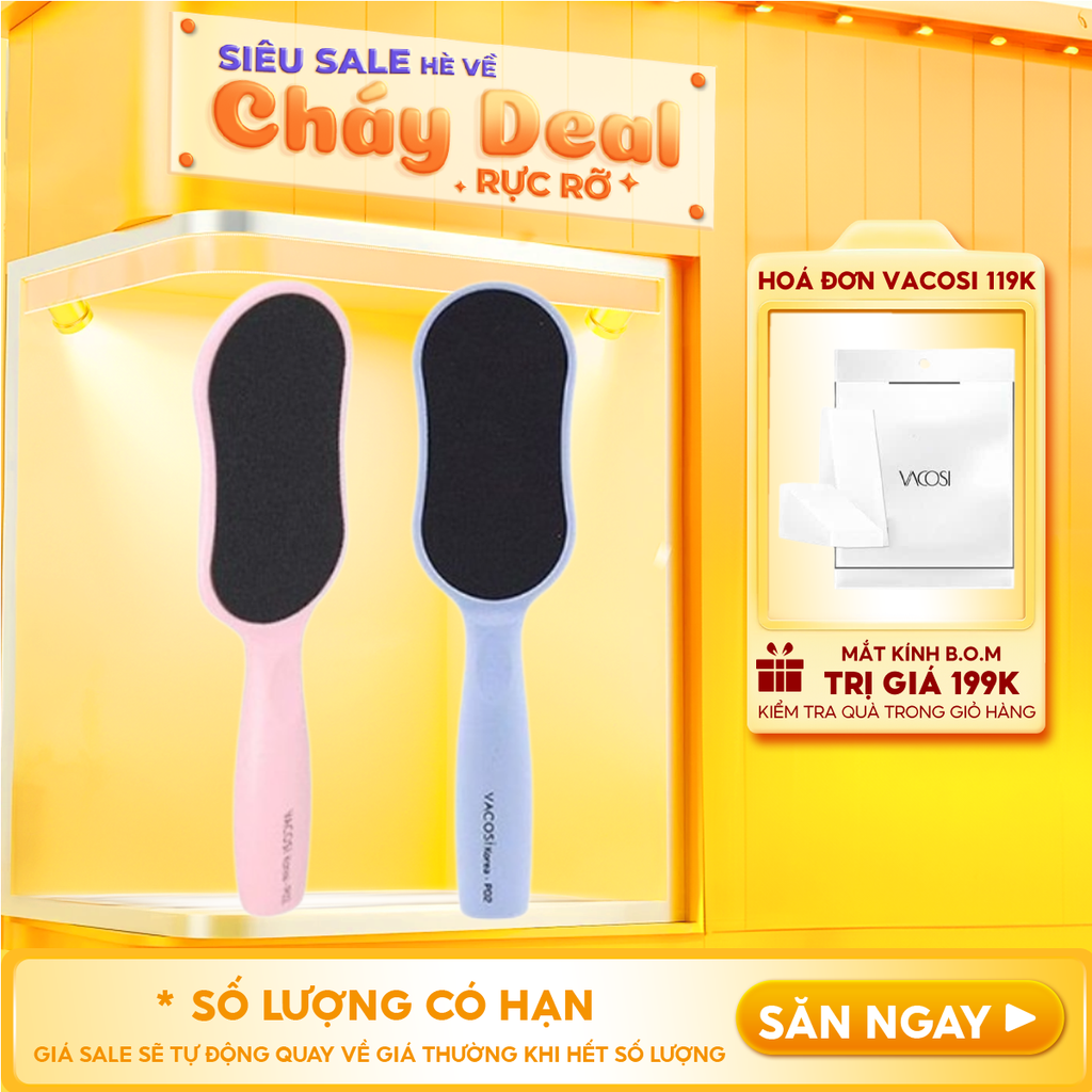 Dụng Cụ Chà Gót Chân Cho Đôi Chân Mềm Mại Vacosi P02