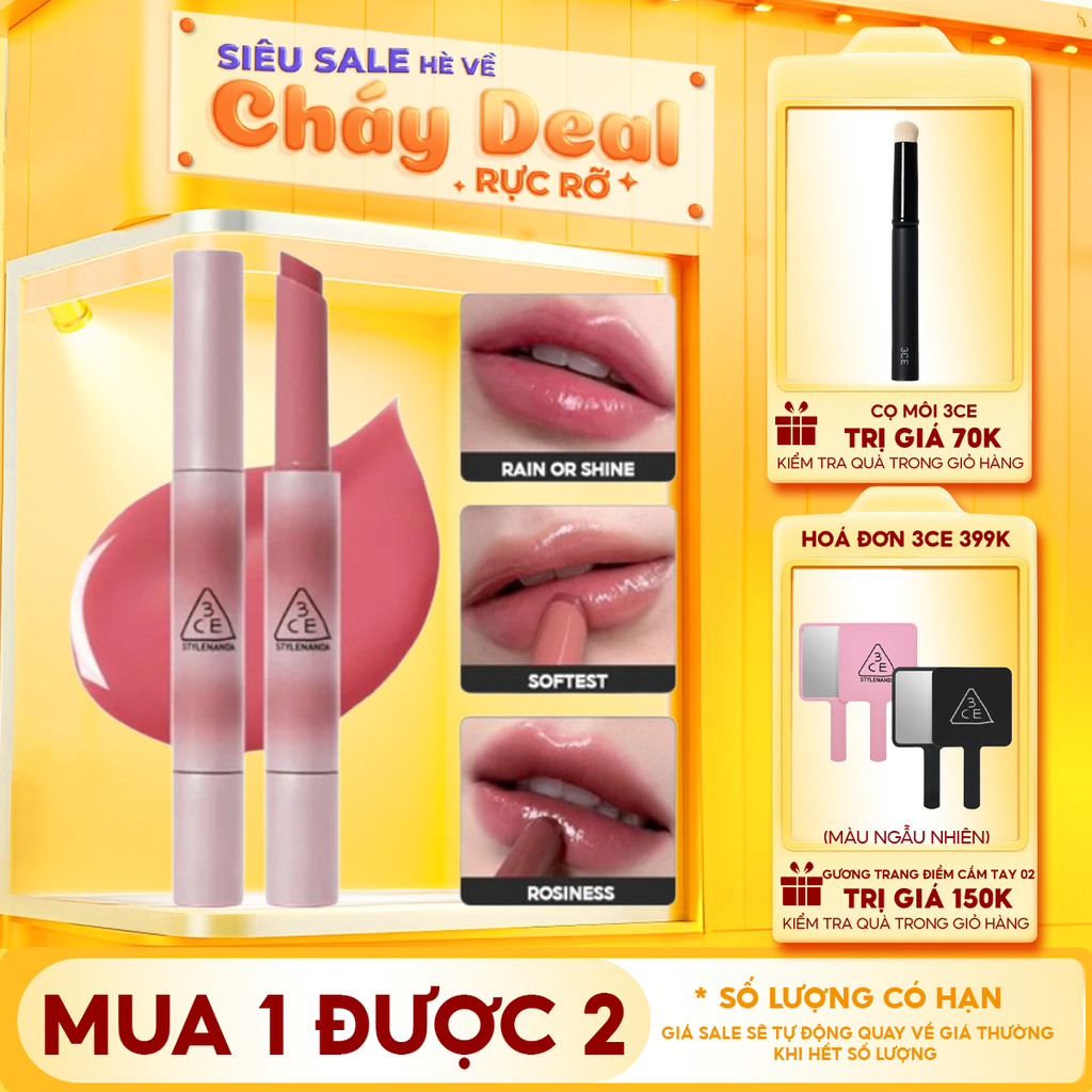 Son Dưỡng Có Màu Căng Bóng 3CE Shine Reflector 1.7g