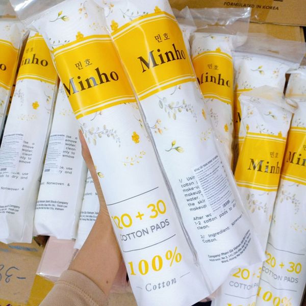  Bông Tẩy Trang Minho Cotton Siêu Mềm Cotton Pads 