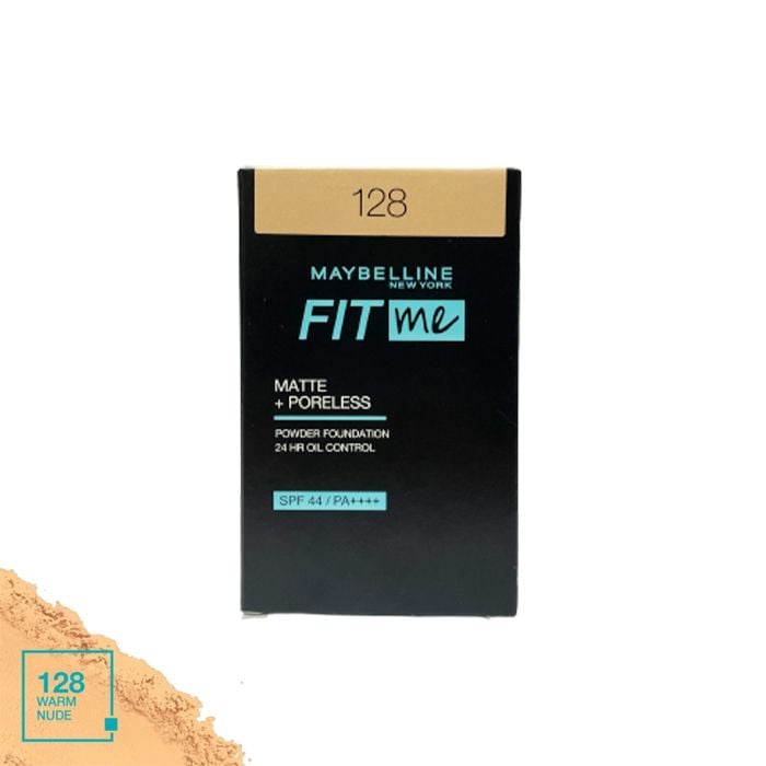 Phấn Nền Dạng Nén, Kiềm Dầu Che Phủ Hoàn Hảo Maybelline Fit Me Matte + Poreless Powder Foundation SPF 44/PA++++ 9g