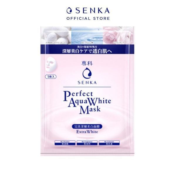 Mặt Nạ Giấy Chăm Sóc Da Senka Perfect Aqua Mask 25ml