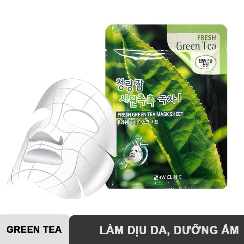 Mặt Nạ Dưỡng Da 3W Clinic Chiết Xuất Từ Thiên Nhiên Fresh Mask Sheet 23ml