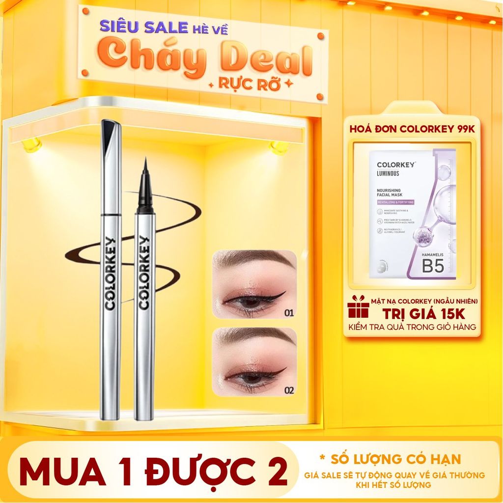 Bút Kẻ Mắt Nước Lâu Trôi Colorkey Floating Color Liquid Eyeliner 0.5ml