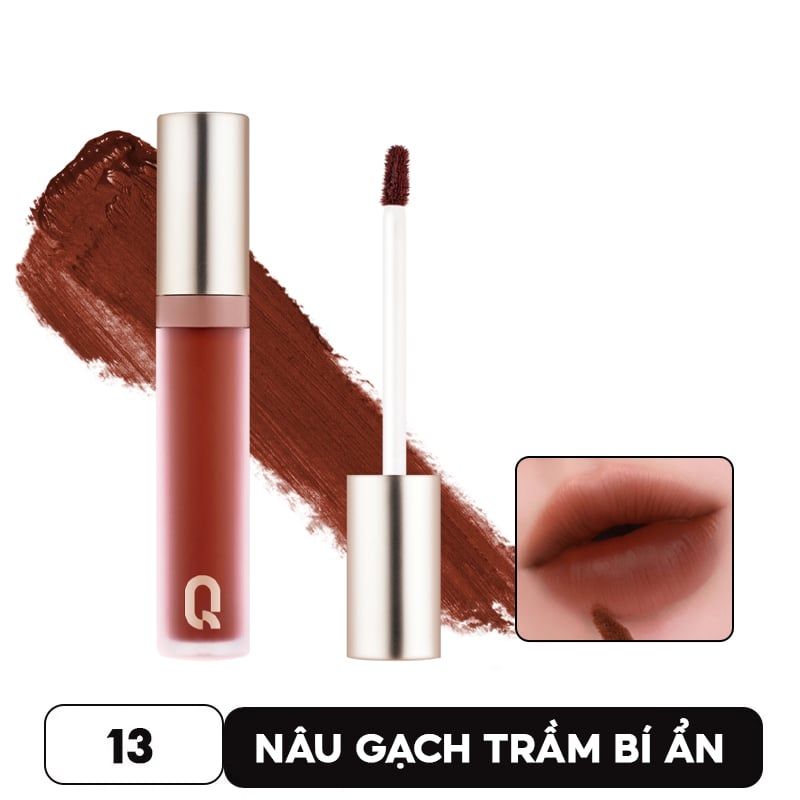 Son Kem Siêu Lì, Lâu Trôi, Mịn Mượt Nhẹ Môi Glamrr Q Long Wear Lip Cream 5g