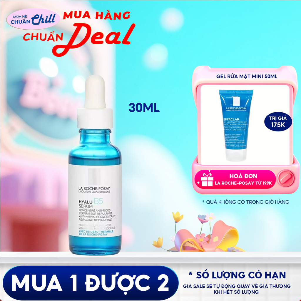 Serum La Roche-Posay Tinh Chất Hỗ Trợ Phục Hồi Da, Cấp Ẩm Cho Da La Roche-Posay Hyalu B5 Serum 30ml