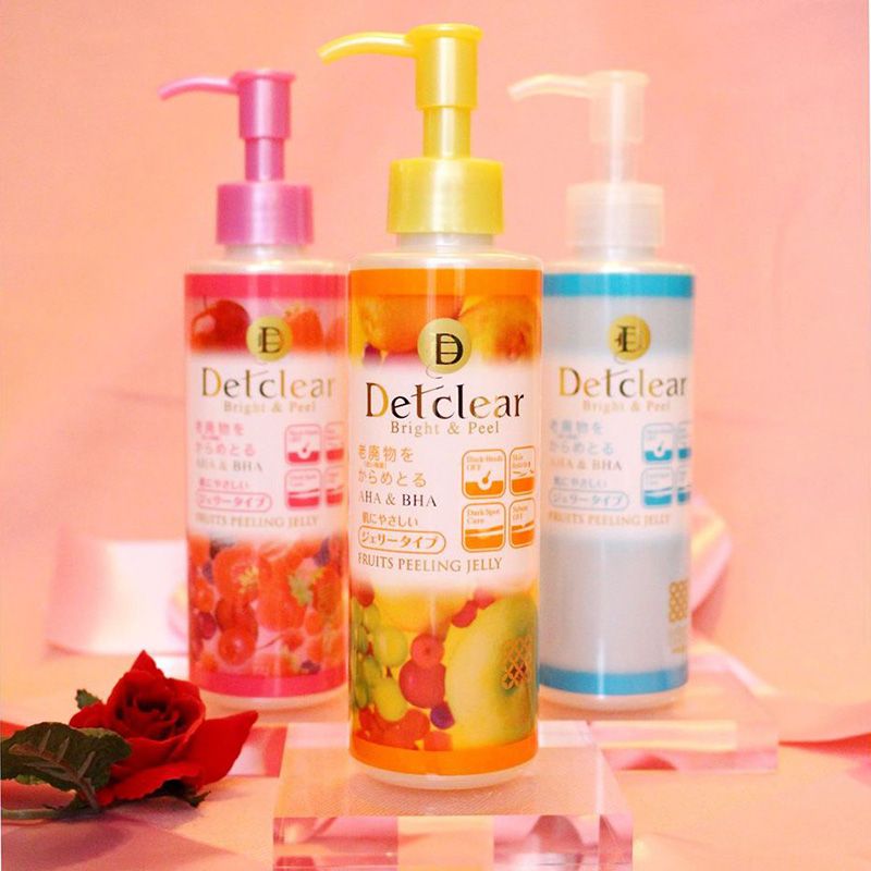 Tẩy Tế Bào Chết Dạng Gel Meishoku Det Clear Bright & Peel Fruits Peeling Jelly 180ml - TRÁI CÂY