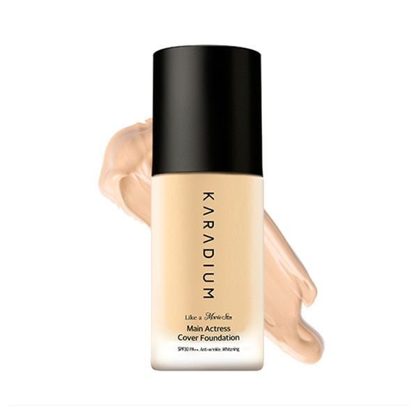 Kem Nền Mỏng Nhẹ Tự Nhiên, Che Khuyết Điểm Tốt Karadium Main Actress Cover Foundation SPF30/PA++  30ml