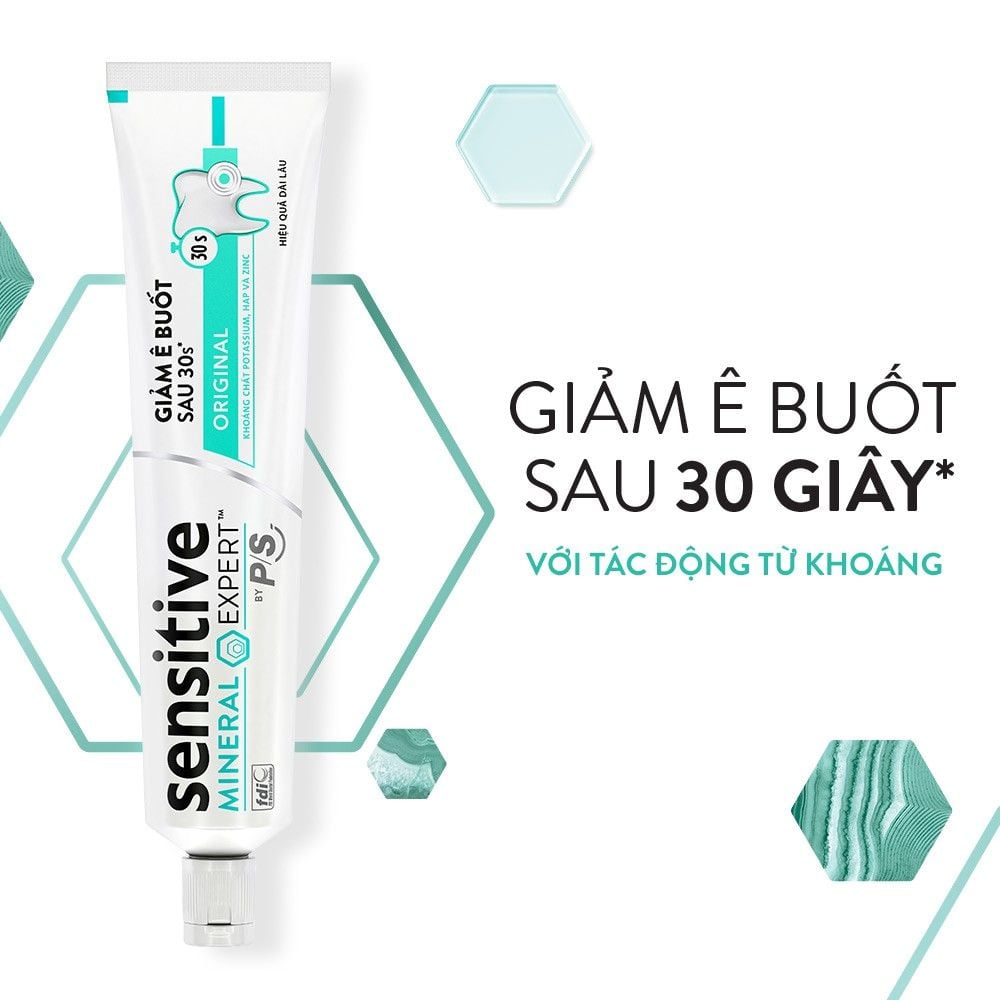 Kem Đánh Răng Giảm Ê Buốt Sau 30 Giây P/S Sensitive Mineral Expert - Original 100g