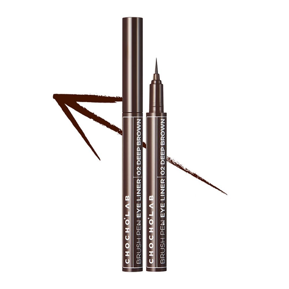 Bút Kẻ Mắt Nước Chocho's Lab Nét Mảnh, Lâu Trôi Brush Pen Eye Liner 0.6ml - 01 BLACK