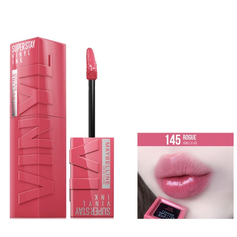 (BST SON "SỐT") Son Kem Bóng Bền Màu, Nhẹ Môi Maybelline New York Superstay Vinyl Ink 4.2ml
