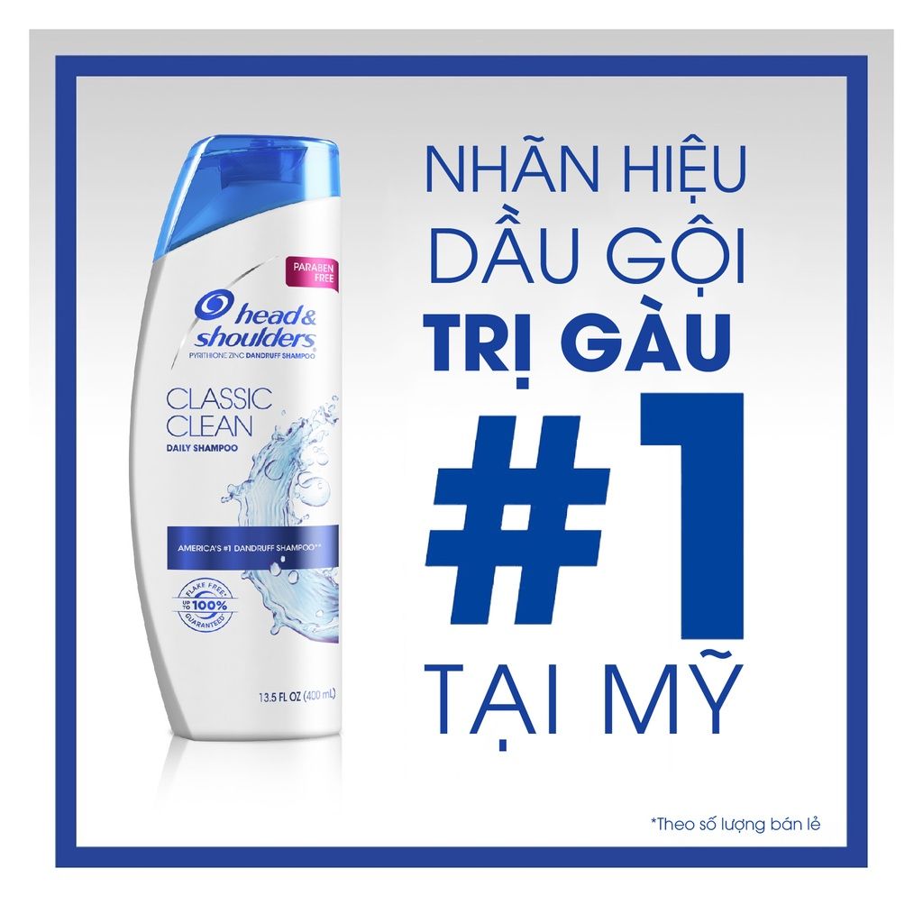 Dầu Gội Làm Sạch Da Đầu, Giảm Gàu, Dưỡng Ẩm Head & Shoulders Pyrithione Zinc Dandruff Daily Shampoo