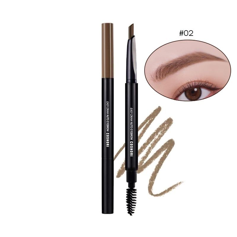 Chì Kẻ Mày Ngang Hai Đầu Tiện Lợi, Lâu Trôi Cosnori Easy Draw Auto Eyebrow 0.3g