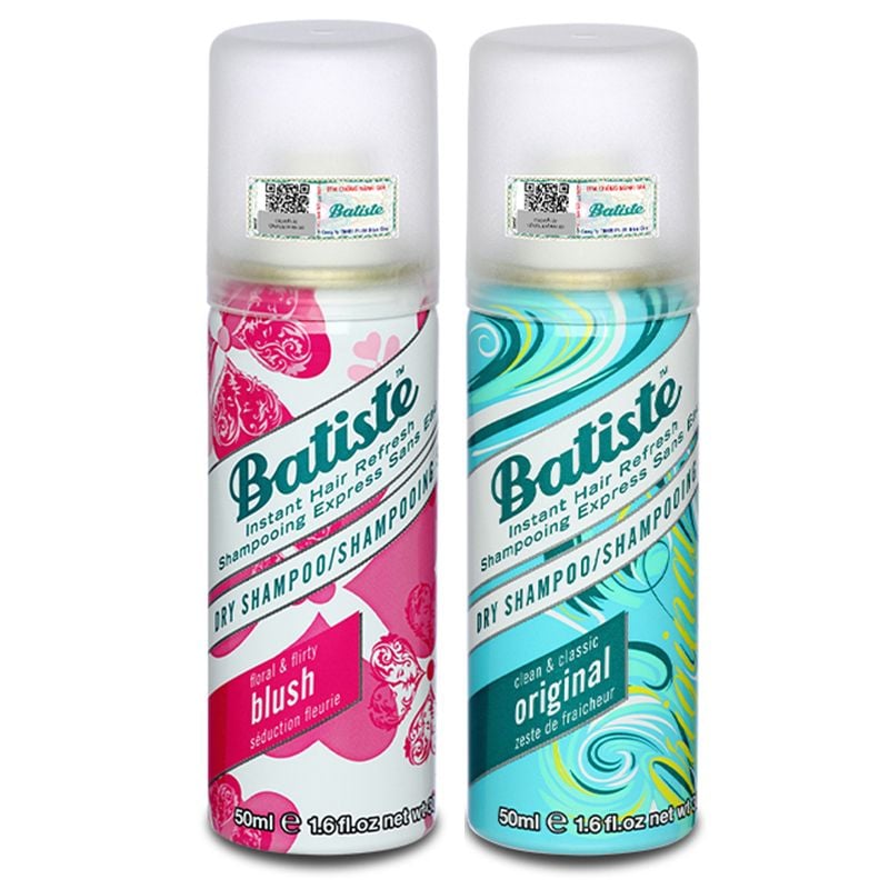 Dầu Gội Khô Batiste Giúp Làm Sạch, Tóc Bồng Bềnh Dry Shampoo 50ml - CHERRY
