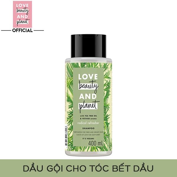 Dầu Gội Detox Tóc Bết Dầu Love Beauty And Planet Radical Refresher Shampoo 400ml