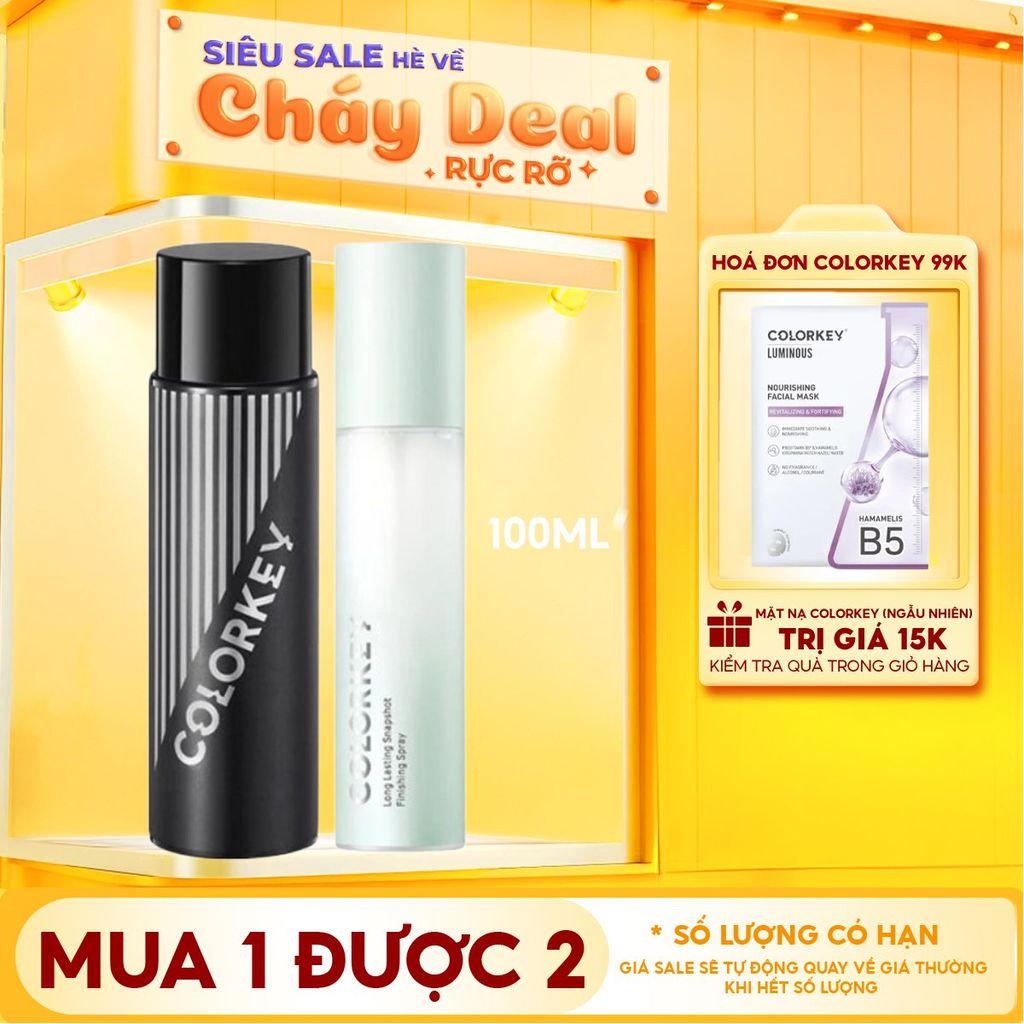 Xịt Khóa Makeup Colorkey Lâu Trôi Spray 100ml