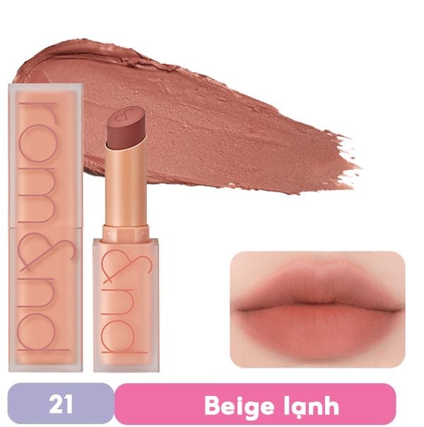 Son Thỏi Lì, Lên Màu Siêu Xinh Romand Zero Matte Lipstick 3g