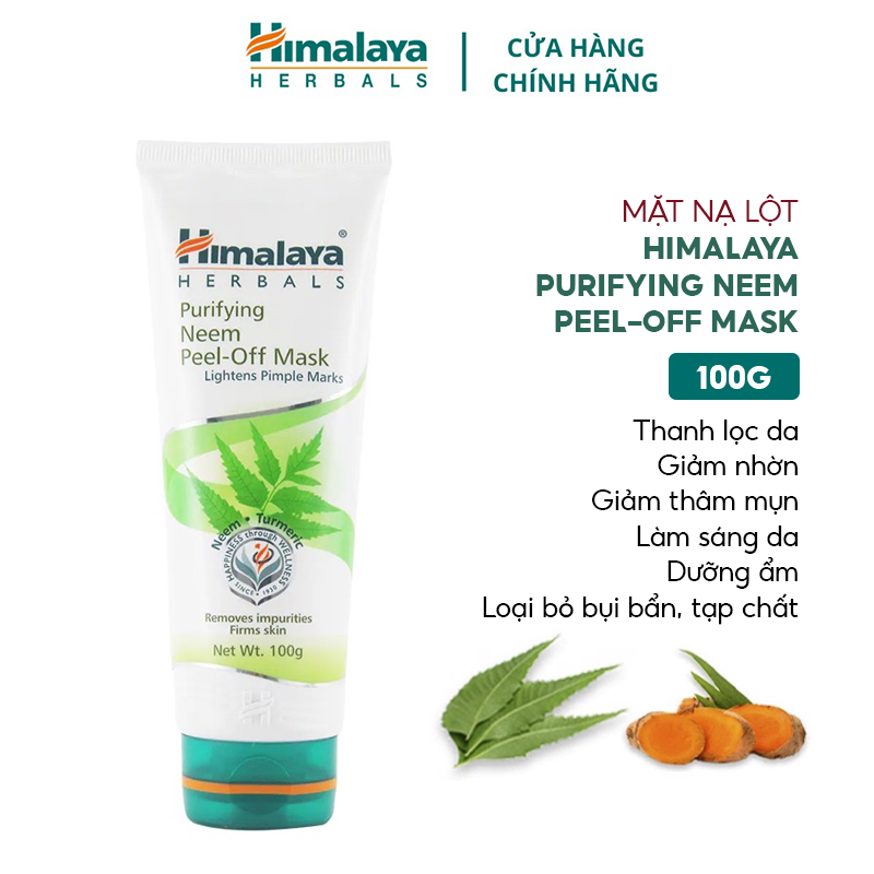 [100g] Mặt Nạ Lột Thanh Lọc, Làm Sáng Da, Giảm Mụn Himalaya Purifying Neem Peel-Off Mask