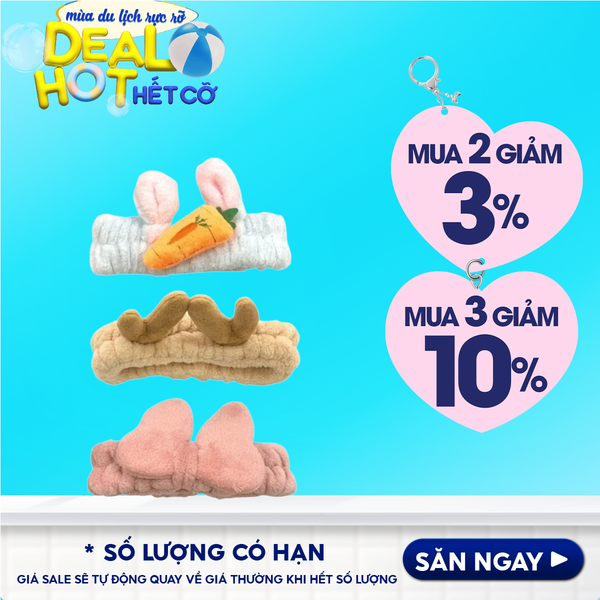 [NHẬP KHẨU] Băng Đô Thời Trang Họa Tiết Xinh Xắn Phong Cách Hàn Quốc TOOLA Hair Holder Headband