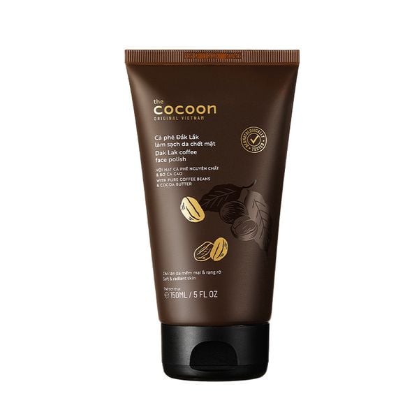  Kem Tẩy Da Chết Cocoon Chiết Xuất Cà Phê Đắk Lắk Dak Lak Coffee Face Polish 150ml 