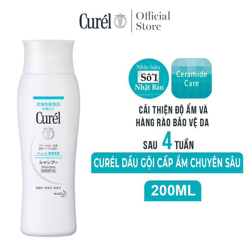 [200ml] Dầu Gội Cấp Ẩm Chuyên Sâu Curél Intensive Moisture Care Shampoo