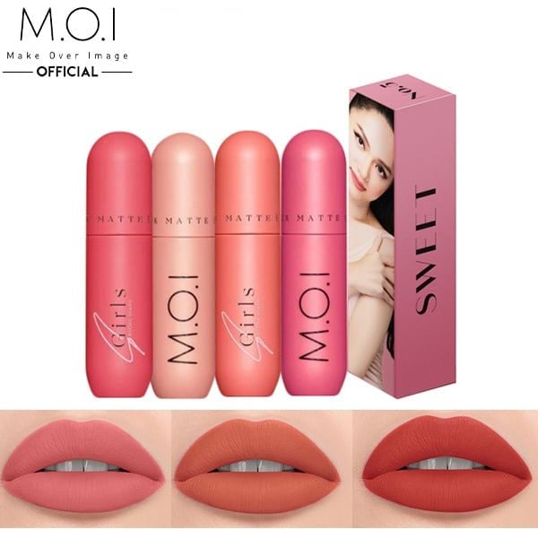 [M.o.i x S.Girls By Hương Giang] Son Kem Lì M.O.I Lên Màu Siêu Chuẩn, Nhẹ Môi S-Girls Matte Liquid Lipstick 4g - 01