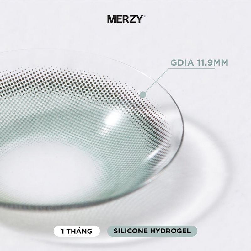 Kính Áp Tròng Merzy Lens Mắt Màu Tự Nhiên, Cao Cấp Hàn Quốc Mood On Eye Contact Lens