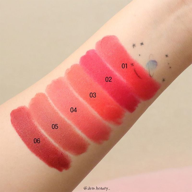 [Màu 1-8] Son Thỏi Lì Chất Siêu Mịn, Vỏ Vàng Cao Cấp G9Skin First V-Fit Lipstick