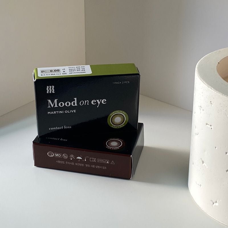 Kính Áp Tròng Merzy Lens Mắt Màu Tự Nhiên, Cao Cấp Hàn Quốc Mood On Eye Contact Lens