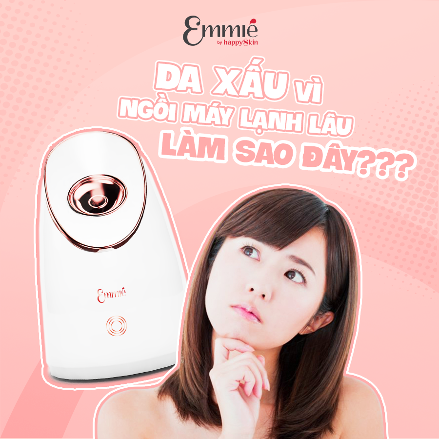 Máy Xông Mặt Cấp Ẩm Sâu Nano Ion Emmié By HappySkin Nano Ionic Facial Steamer & Humidifier