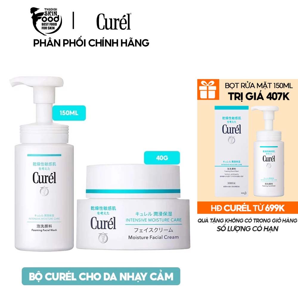 Kem Dưỡng Cấp Ẩm Chuyên Sâu Curél Intensive Moisture Care Moisture Facial Cream 40g