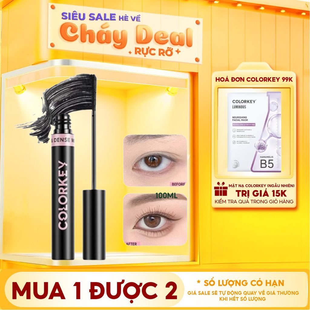Mascara Giúp Mi Dài & Cong Tự Nhiên Colorkey Mascara