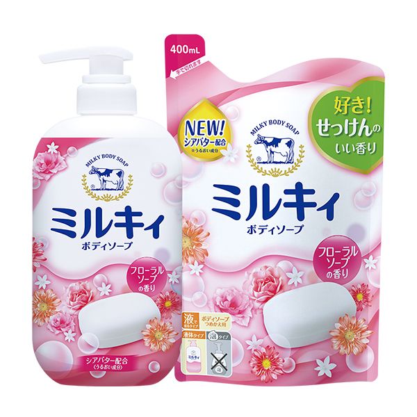 Sữa Tắm Hương Hoa Hồng Cow Milky Body Soap 550ml + Túi Refill 400ml – THẾ  GIỚI SKINFOOD