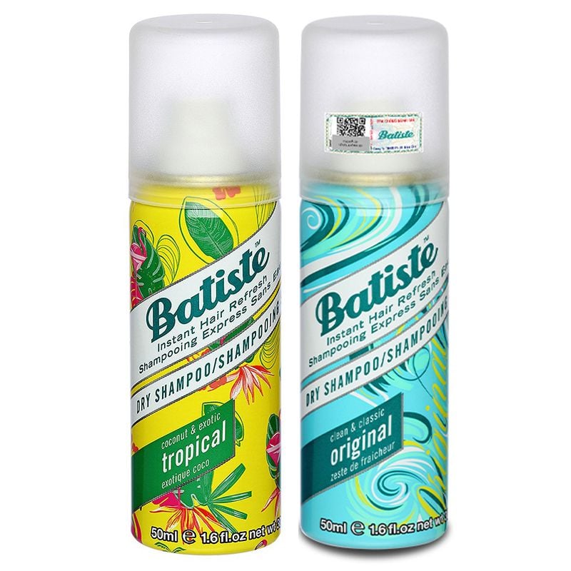 Dầu Gội Khô Giúp Làm Sạch, Tóc Bồng Bềnh Batiste Dry Shampoo 50ml - CHERRY